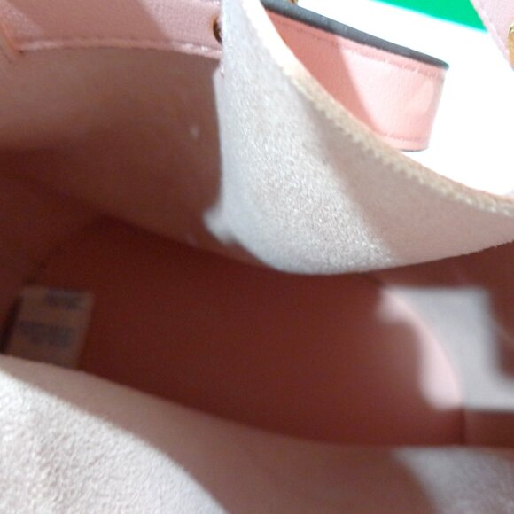 Elizabeth Arden Pink Bucket Tote Bag Turnlock Drawstring Crossbody Size 12 x 11" - Picture 6 of 8